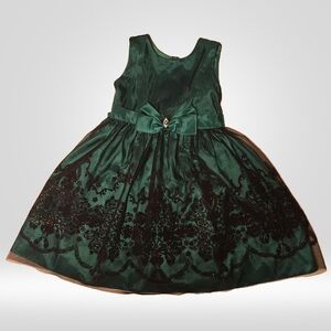 EUC emerald green dress size 5